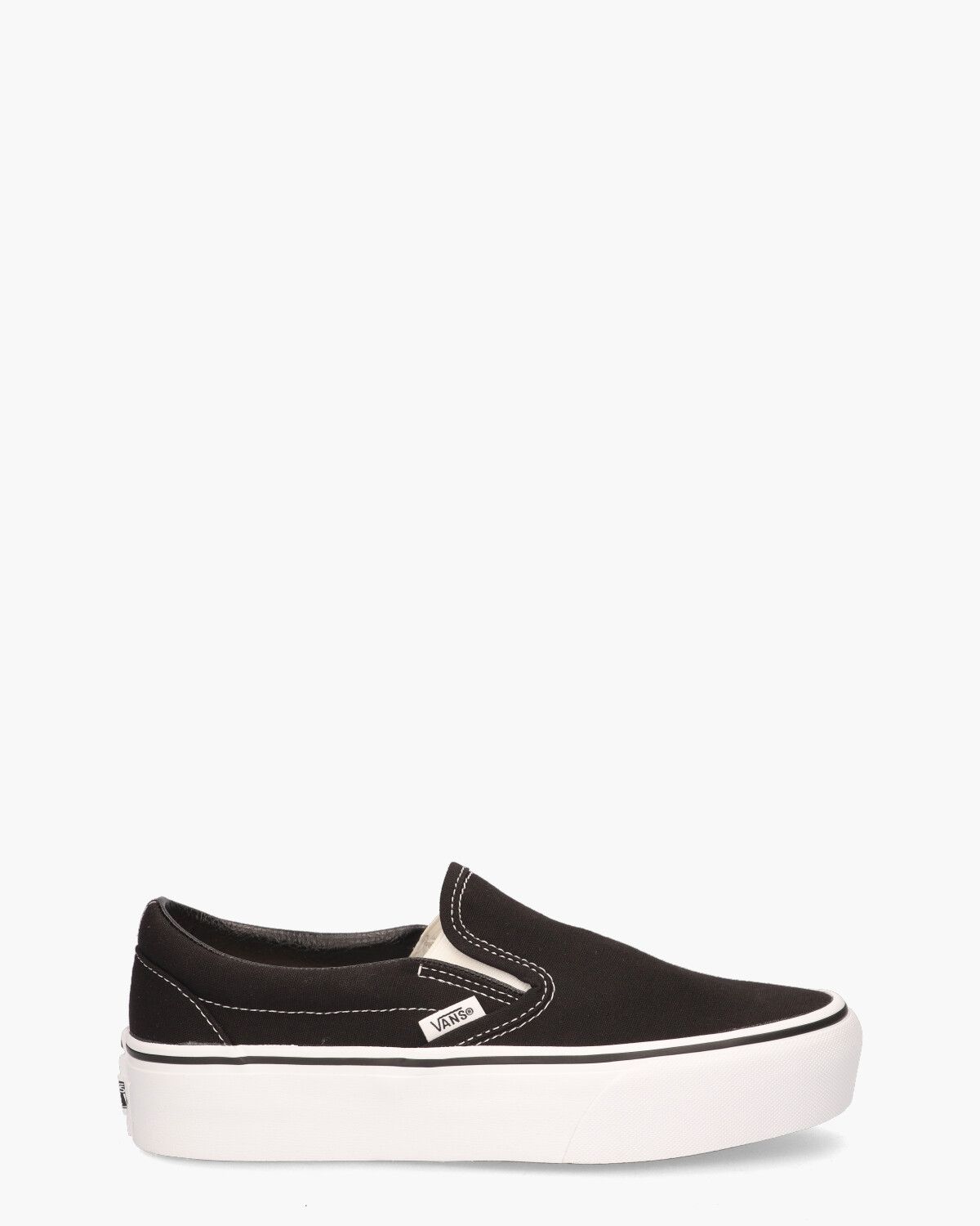 Classic Slip-On Platform Zwart Damessneakers