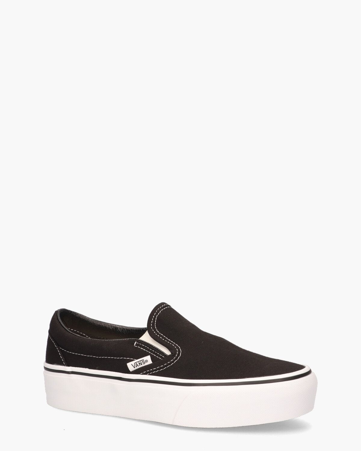 Classic Slip-On Platform Zwart Damessneakers