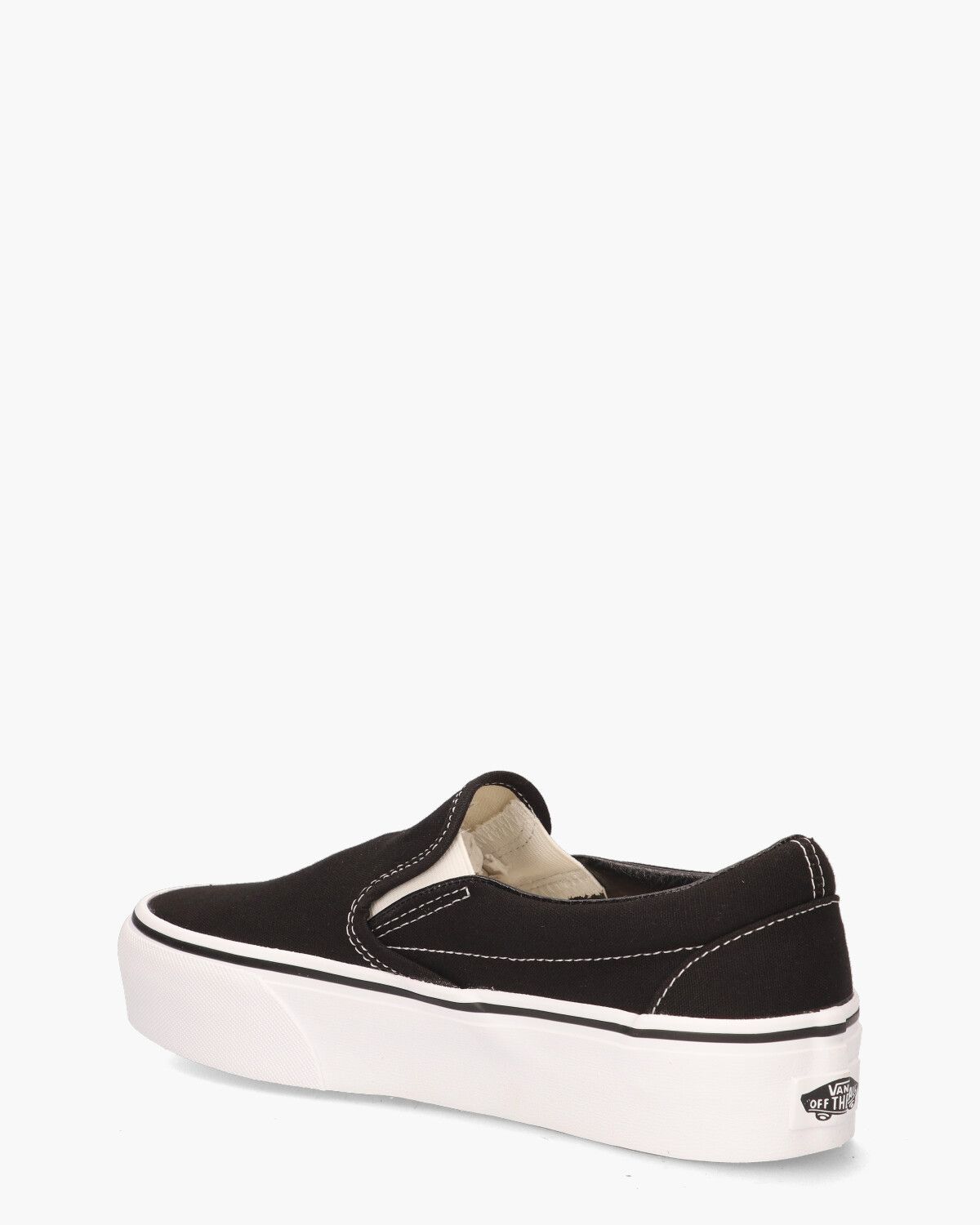 Classic Slip-On Platform Zwart Damessneakers