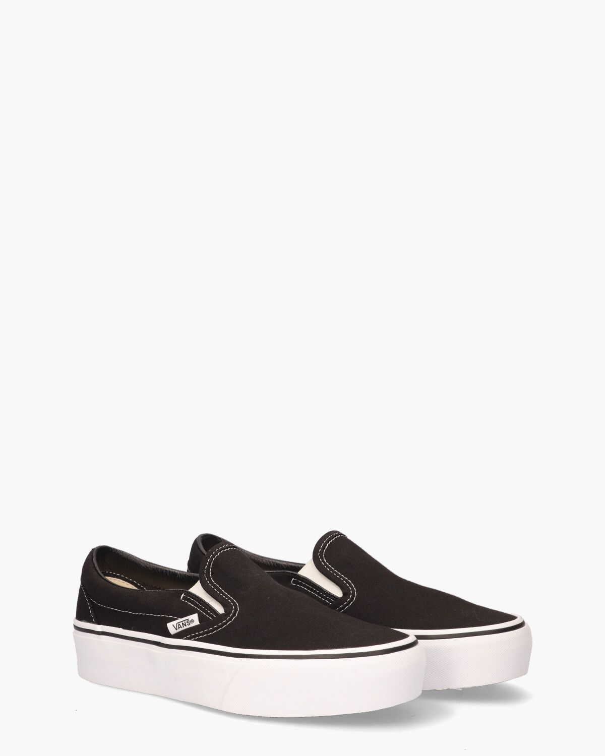 Classic Slip-On Platform Zwart Damessneakers
