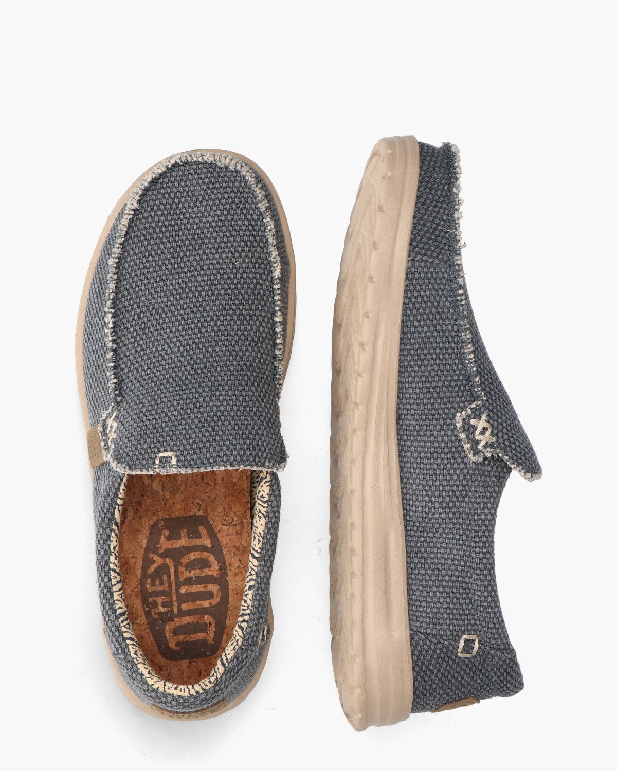 Mikka Braided Blauw Herenloafers