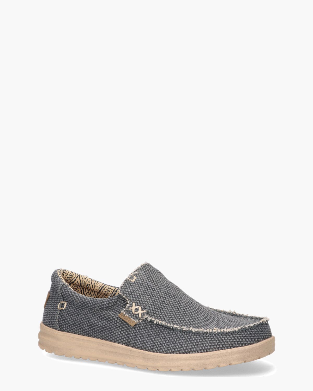 Mikka Natural Braided Blauw Herenloafers