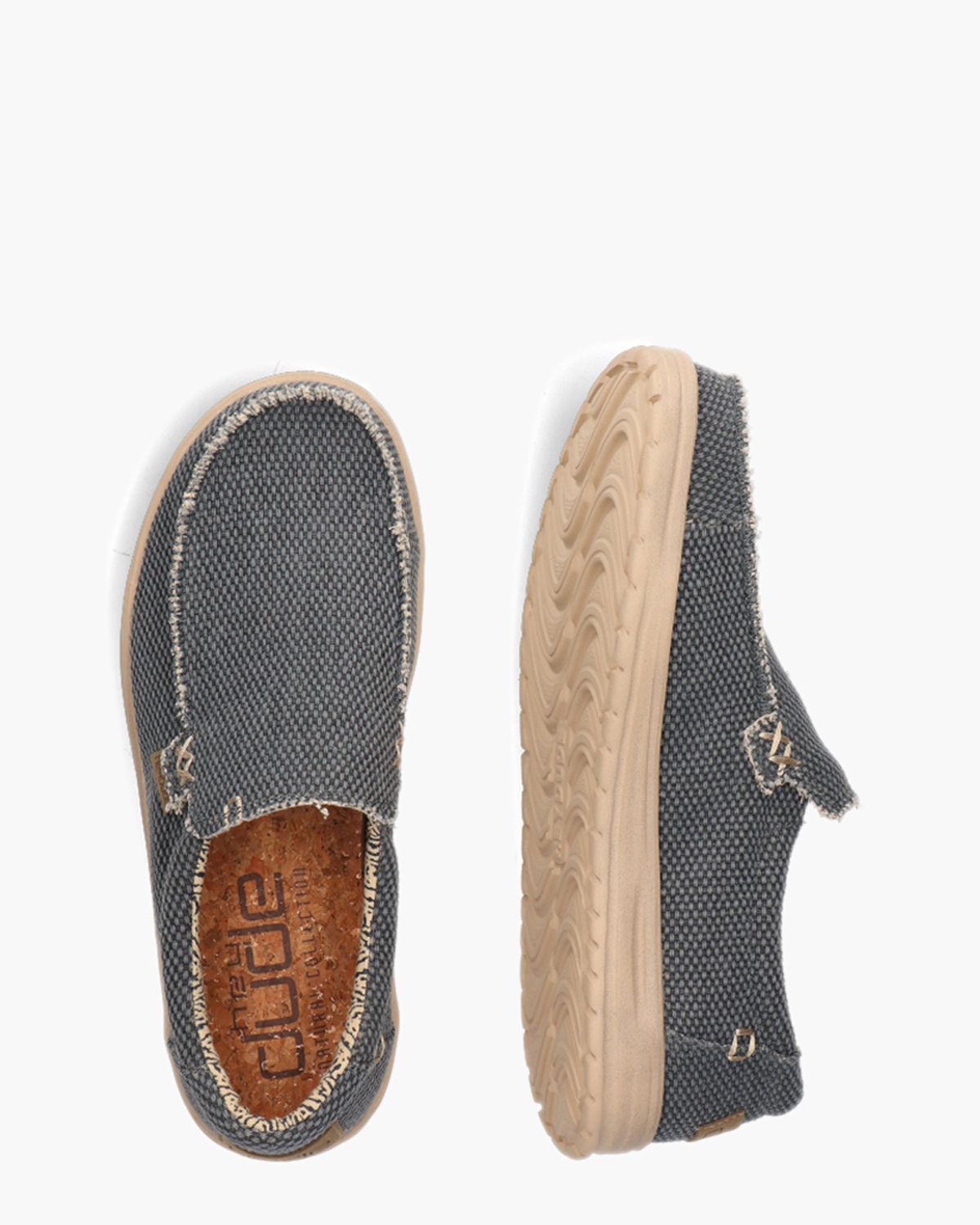 Mikka Natural Braided Blauw Herenloafers