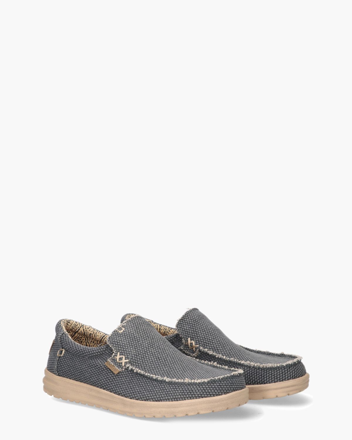 Mikka Natural Braided Blauw Herenloafers