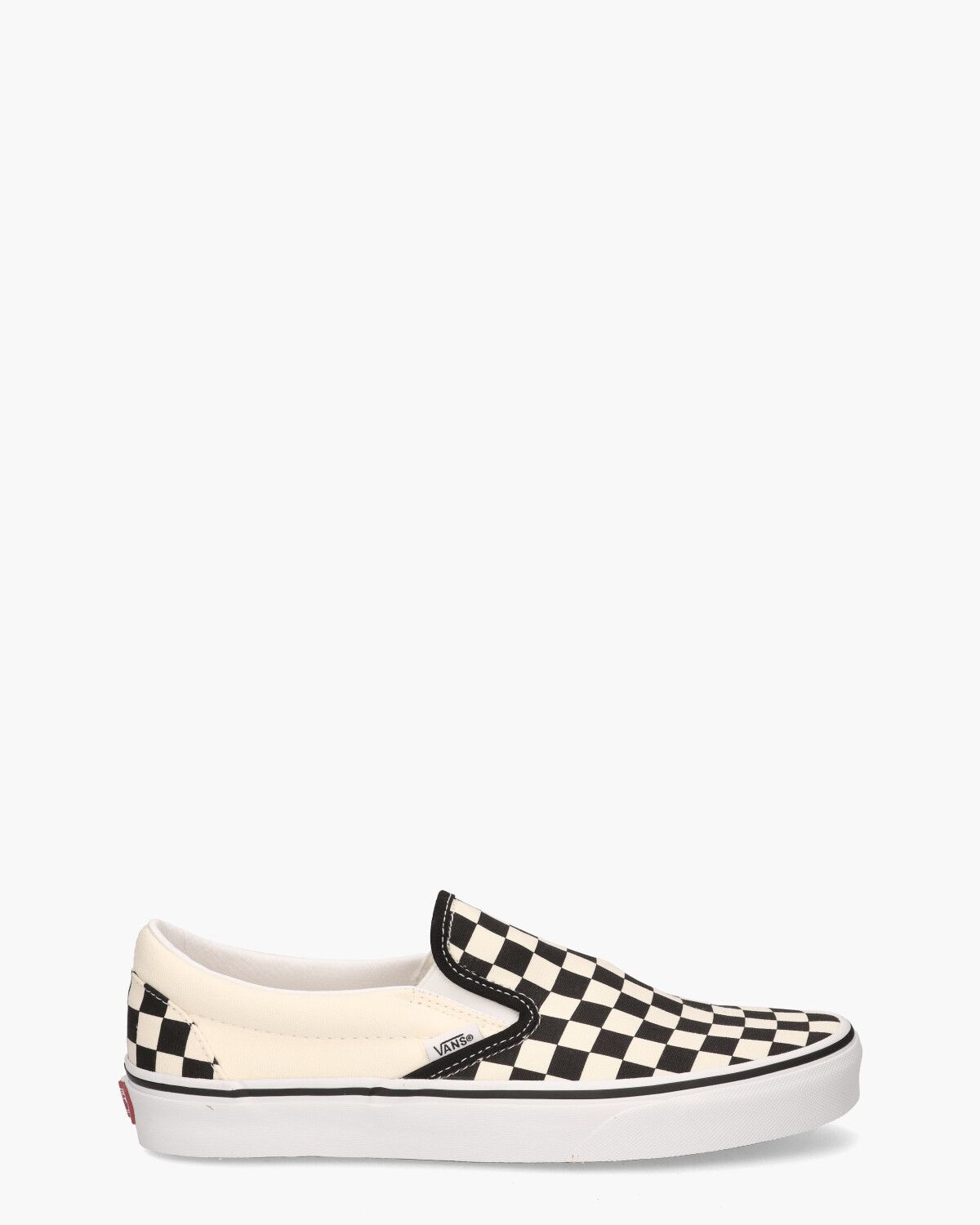 Checkerboard Classic Slip-On Off-White/Zwart Herensneakers