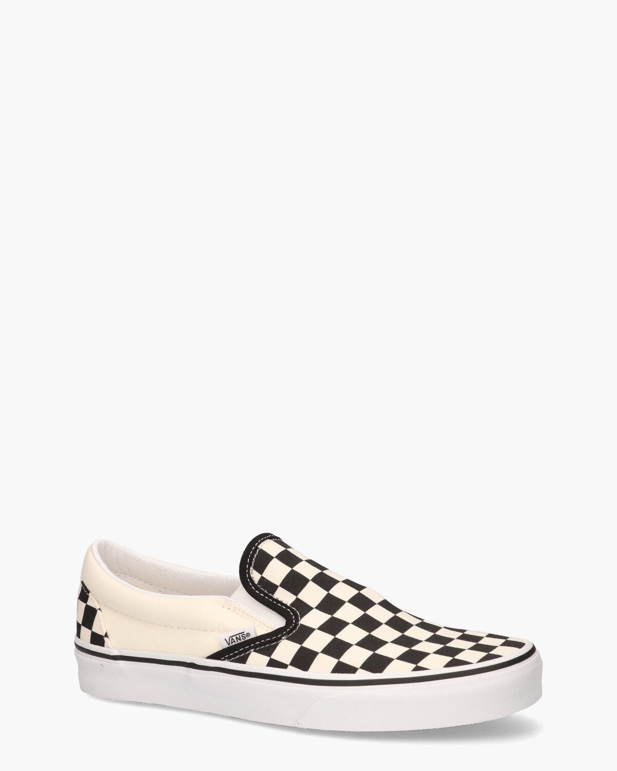Checkerboard Classic Slip-On Off-White/Zwart Herensneakers