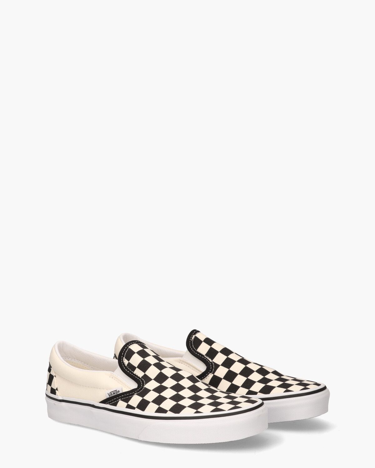 Checkerboard Classic Slip-On Off-White/Zwart Herensneakers