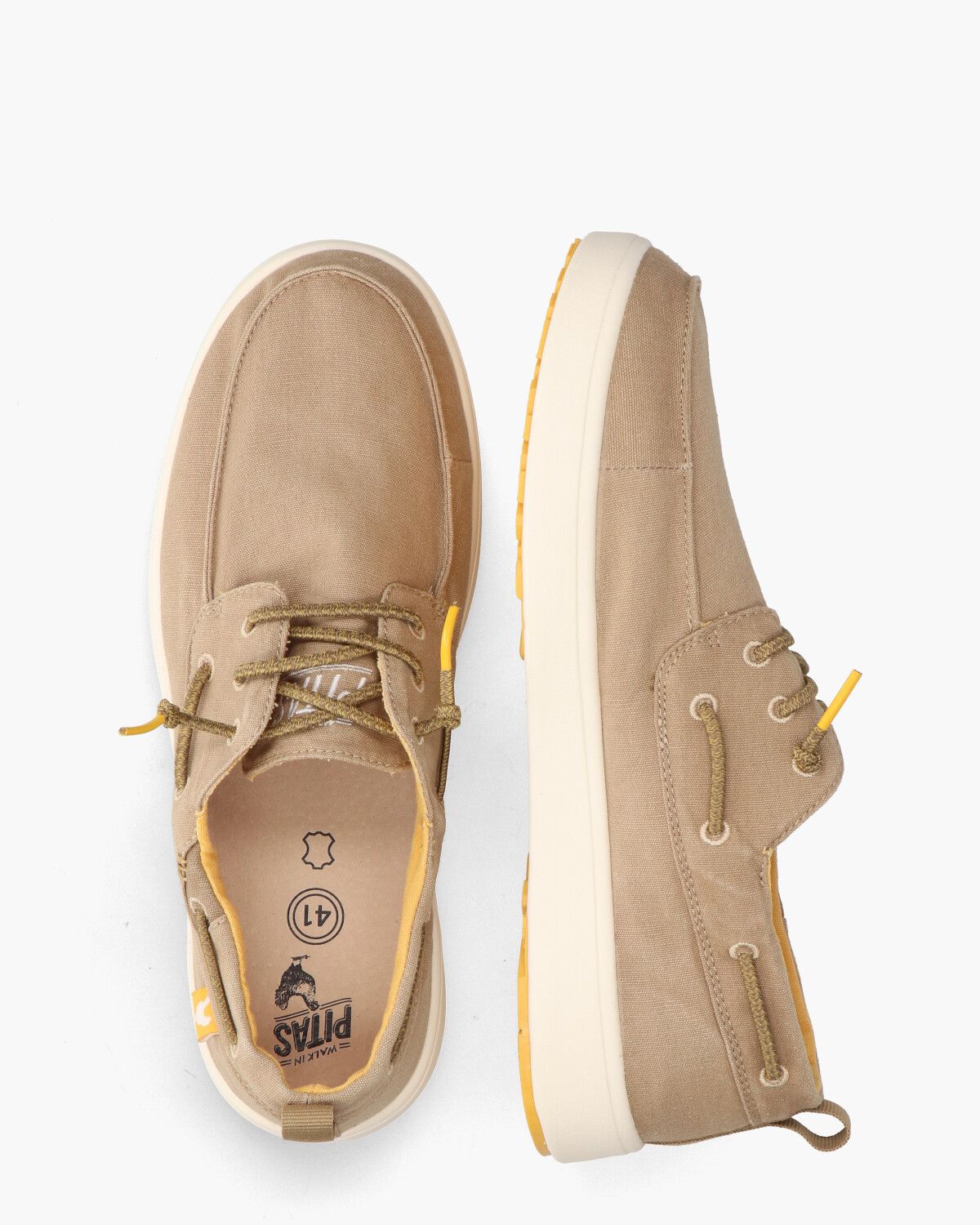 Maui Beige Heren Veterschoenen