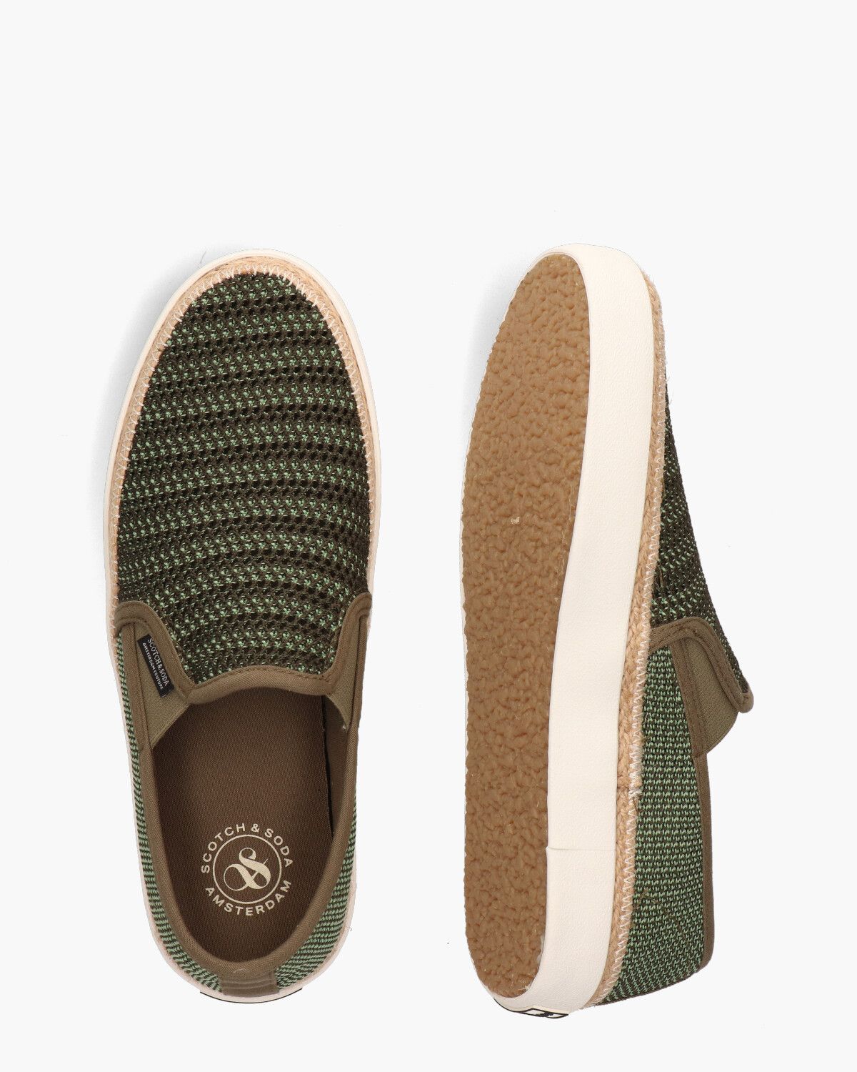 Izomi Legergroen Herenloafers