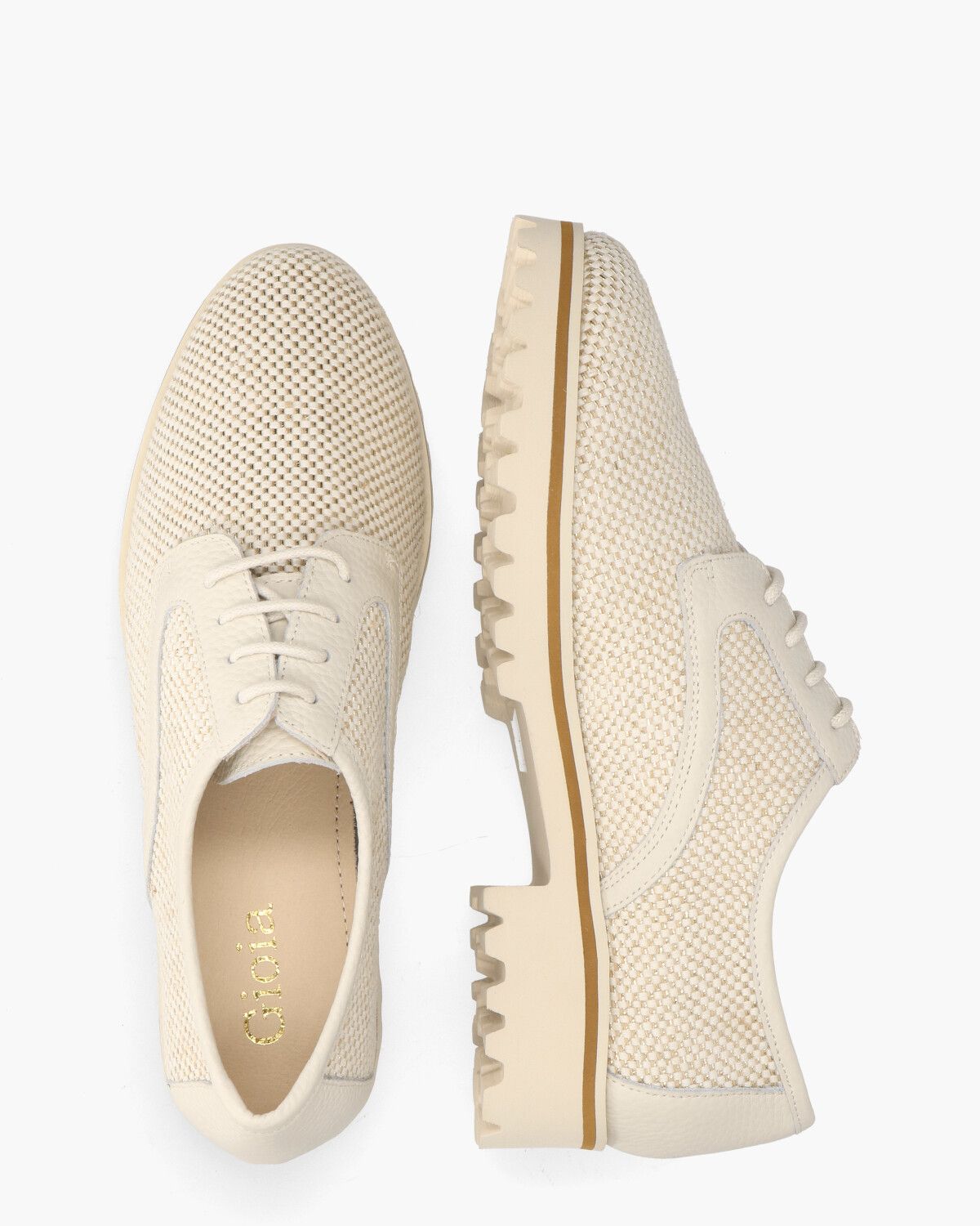 Widaliz Off-White Veterschoenen