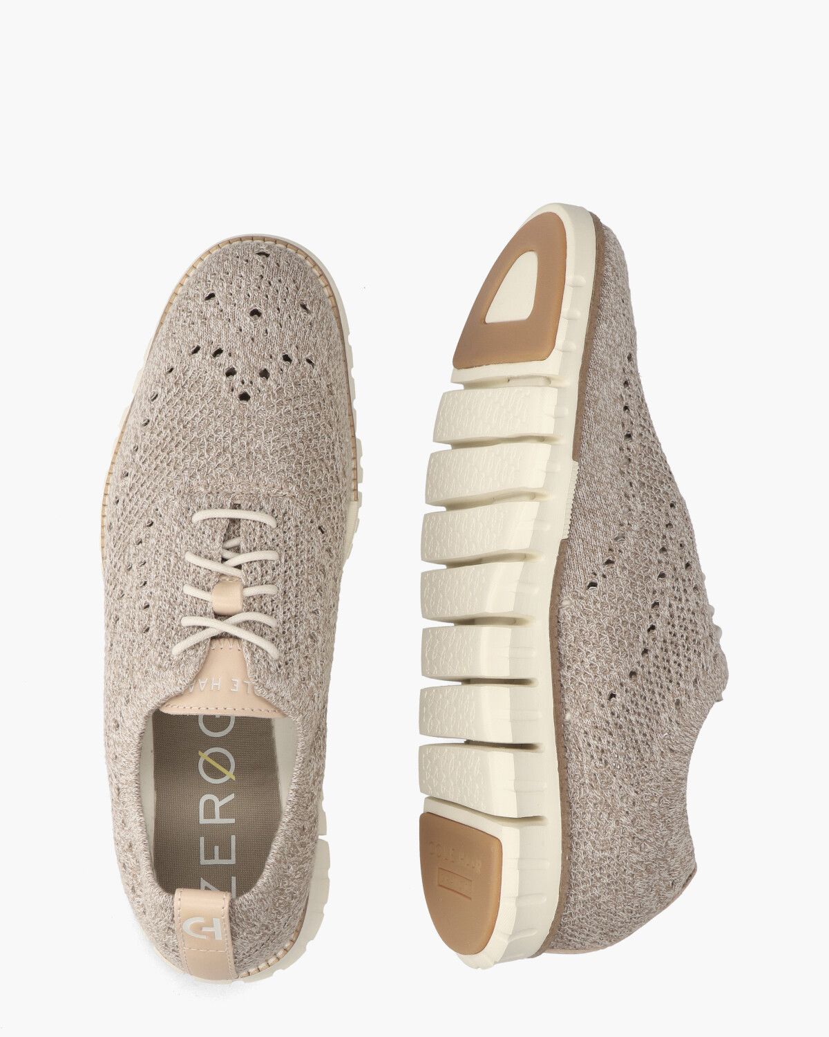 Zerogrand Stitchlite Beige Heren Veterschoenen