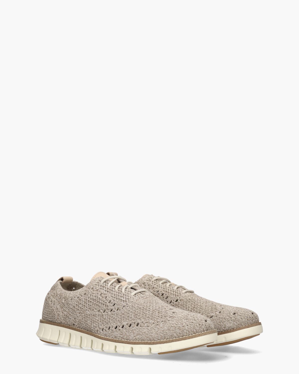 Zerogrand Stitchlite Beige Heren Veterschoenen