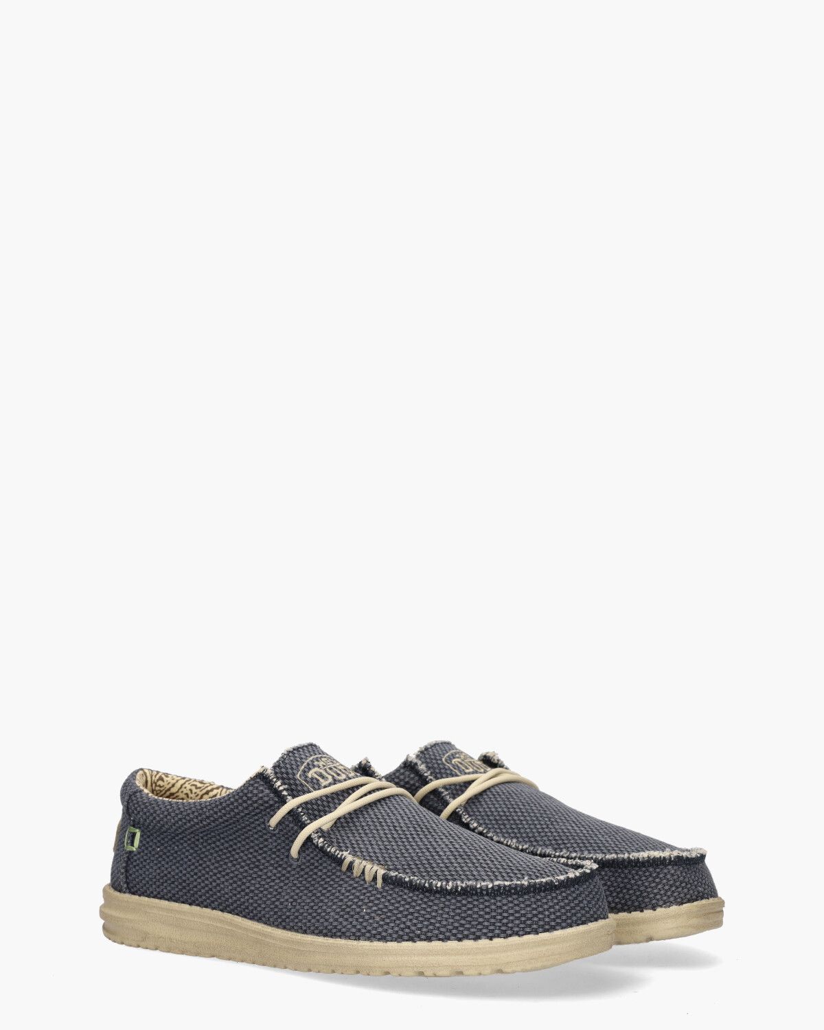 Wally Braided Blauw Heren Veterschoenen