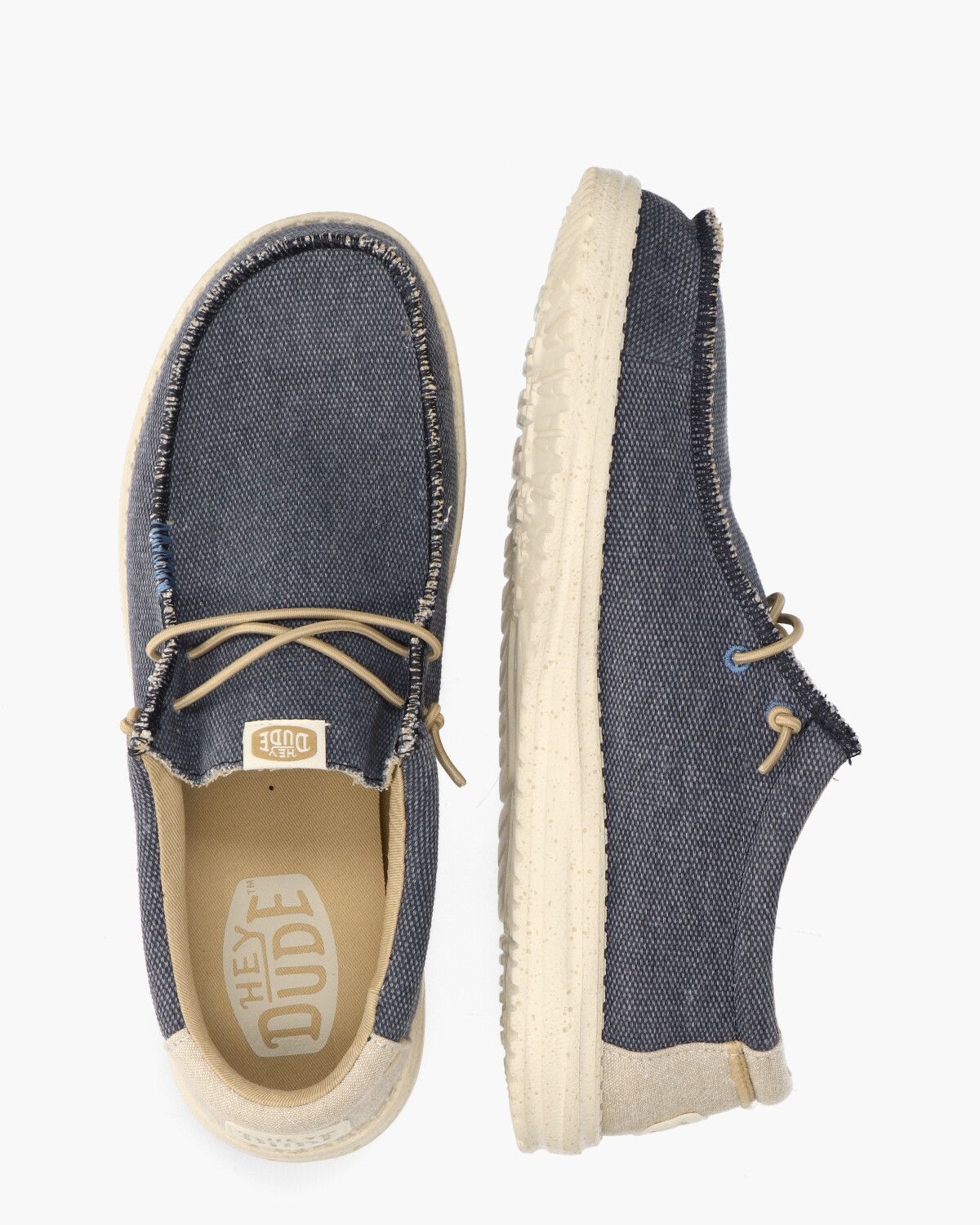 Wally Coastline Jute Jeansblauw Heren Veterschoenen