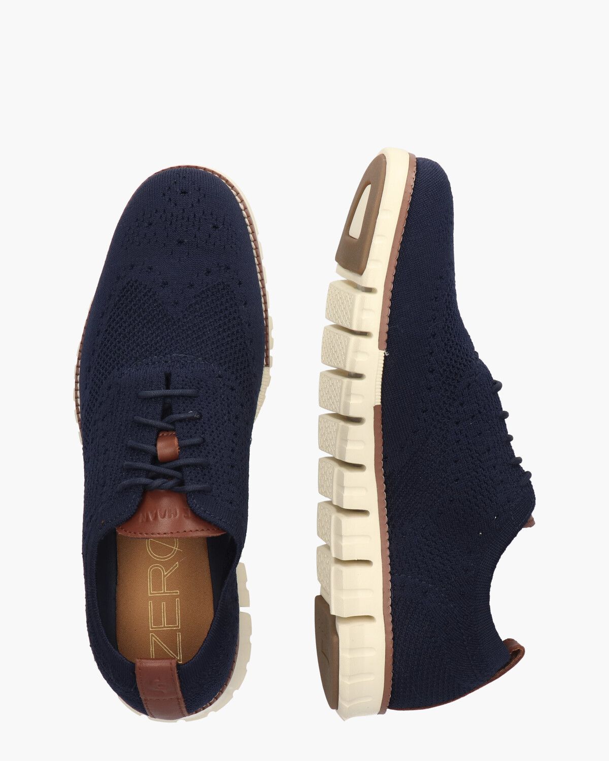 Zerogrand Stitchlite Donkerblauw Heren Veterschoenen