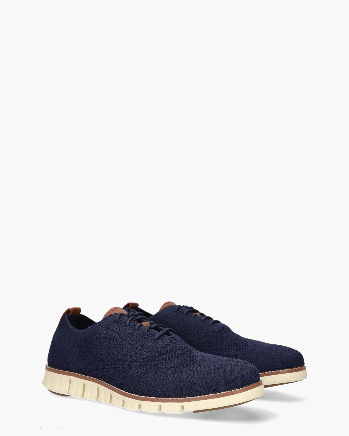 Zerogrand Stitchlite Donkerblauw Heren Veterschoenen