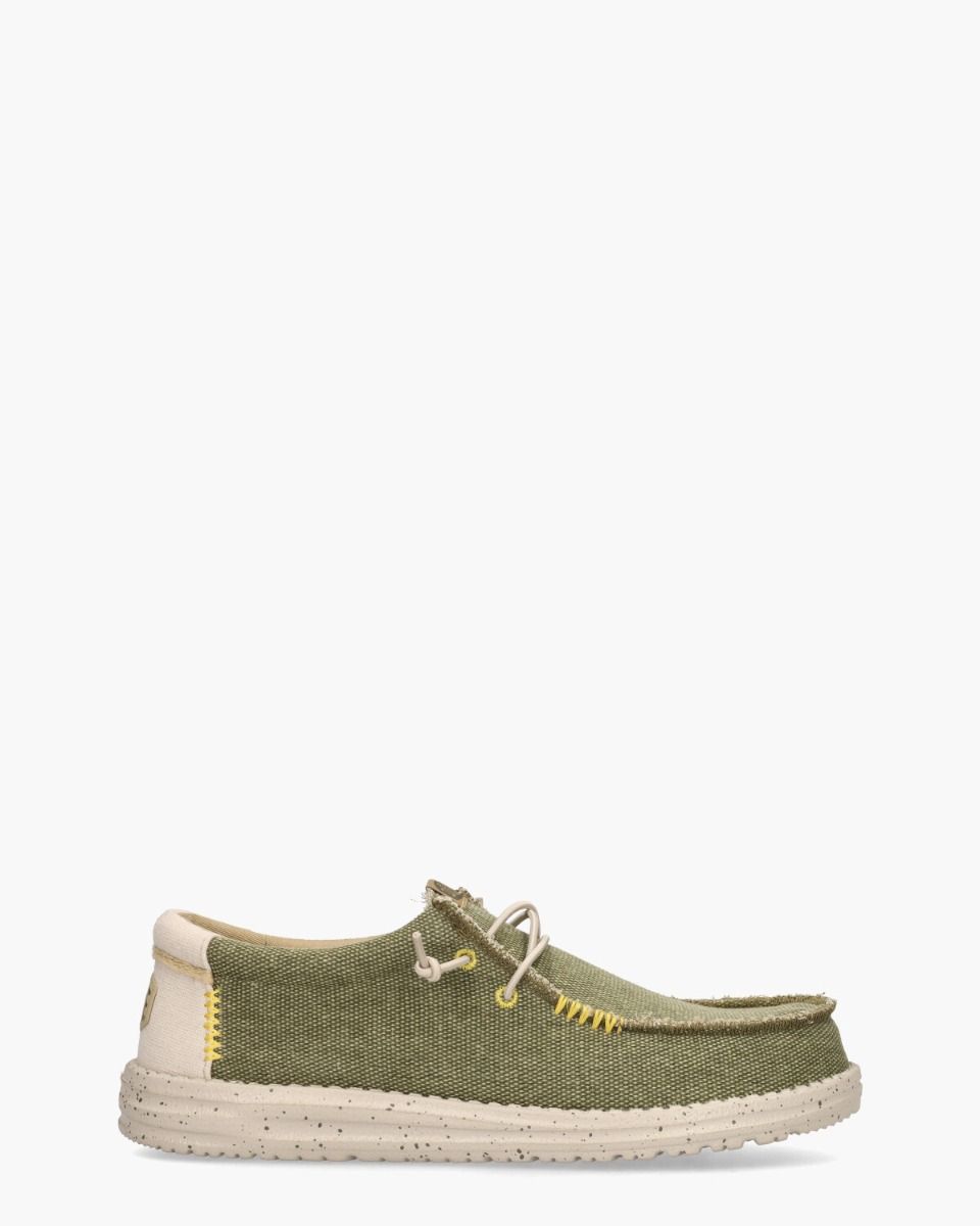 Wally Coastline Jute Groen Heren Veterschoenen