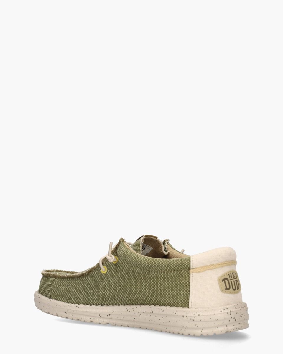 Wally Coastline Jute Groen Heren Veterschoenen