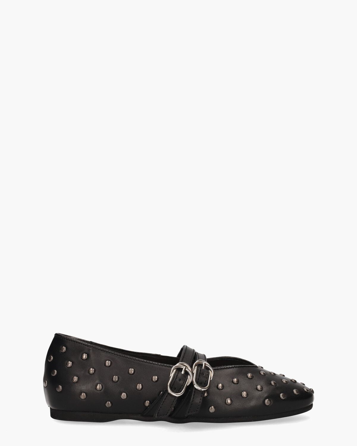Gisele Grace Studs Zwart Damesballerina's