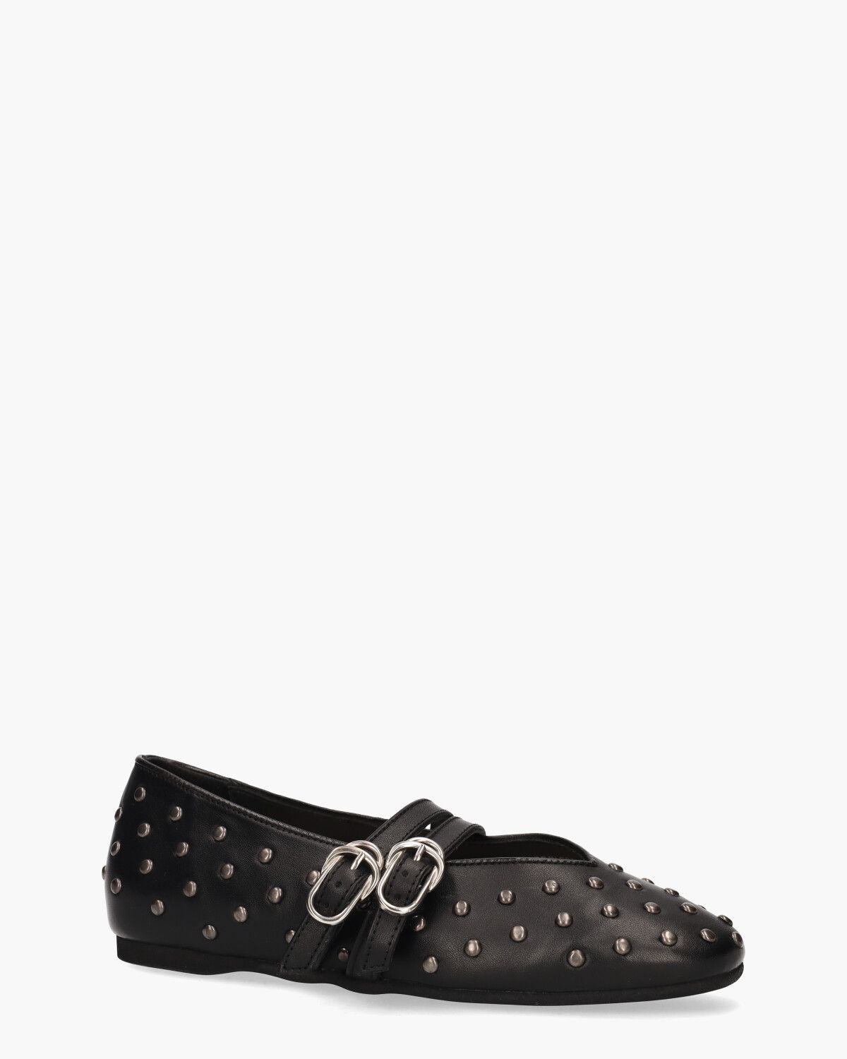 Gisele Grace Studs Zwart Damesballerina's