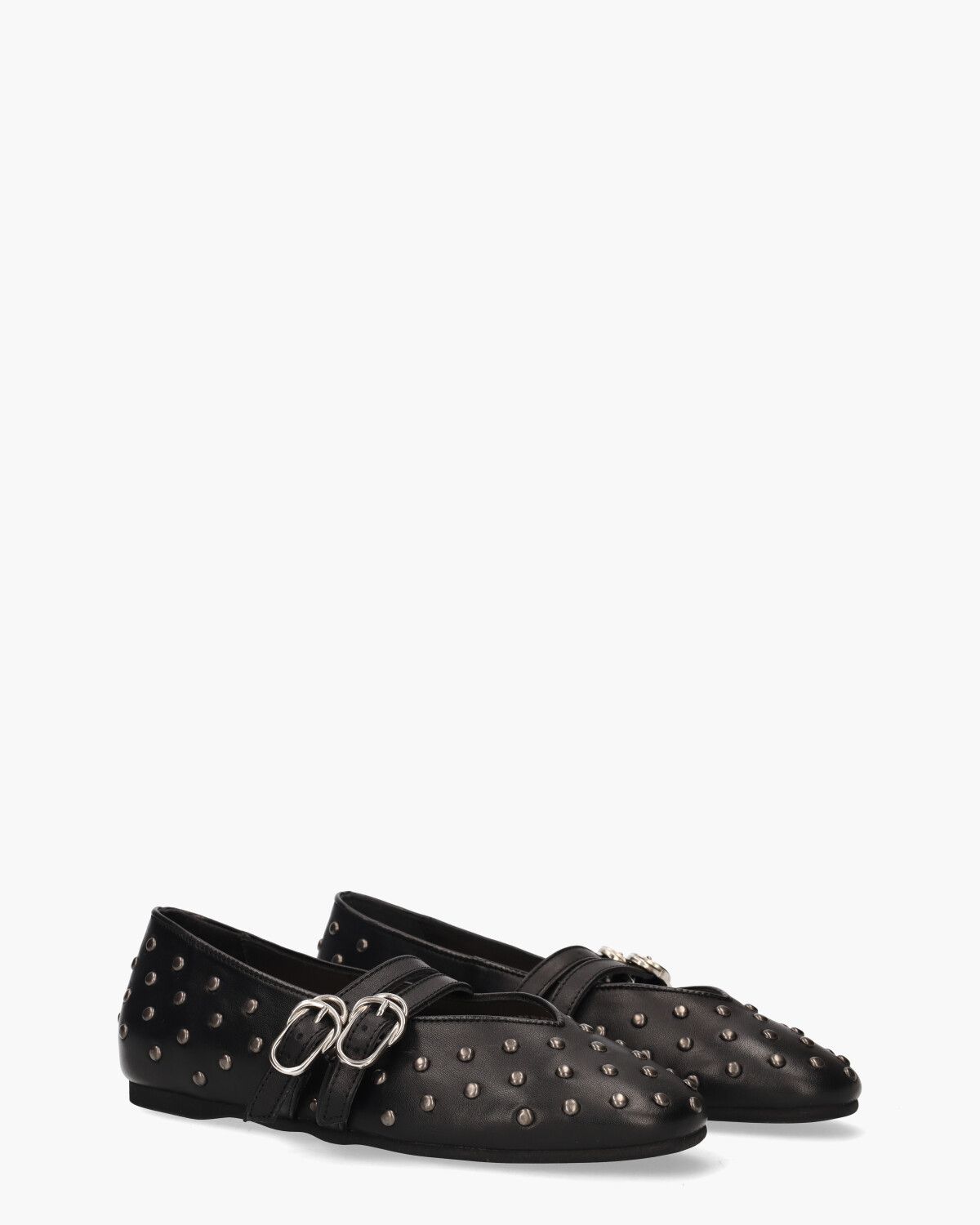 Gisele Grace Studs Zwart Damesballerina's