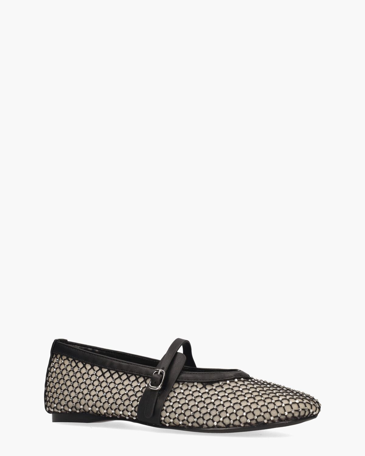 Rejoice-MR Flat Shoe Zwart Damesballerina's