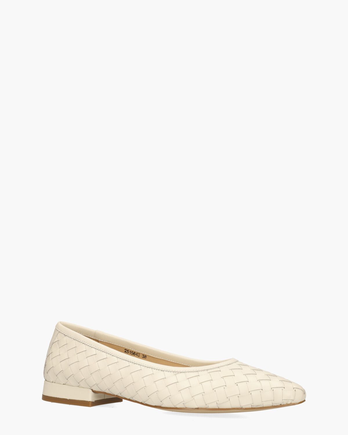 Wylony Off-White Damesballerina's