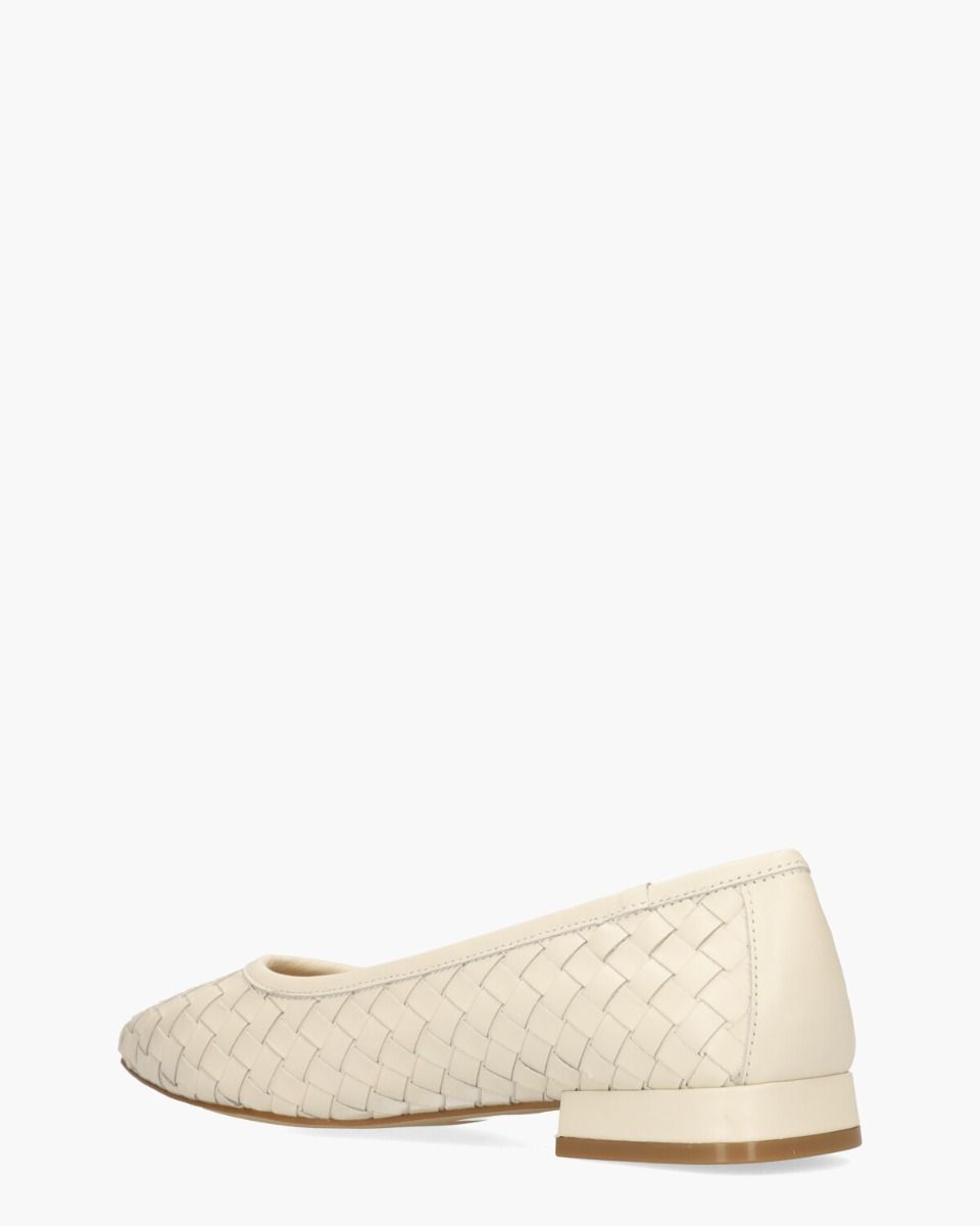 Wylony Off-White Damesballerina's