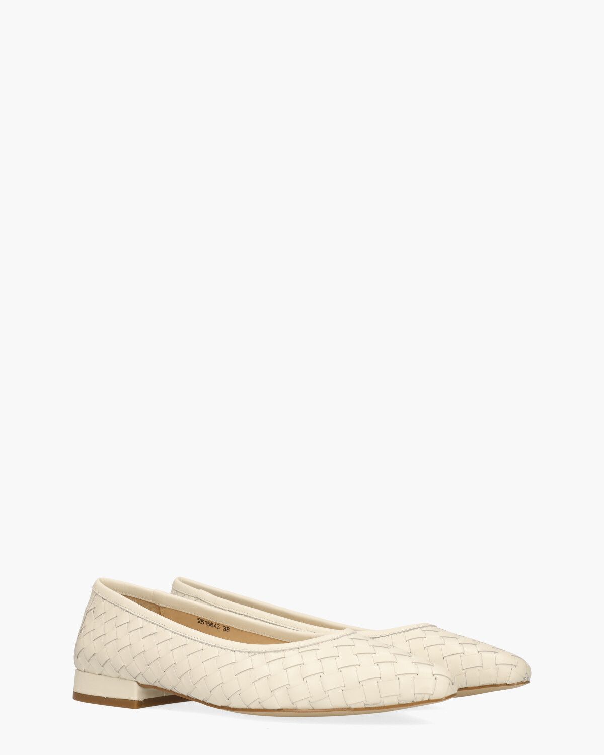 Wylony Off-White Damesballerina's