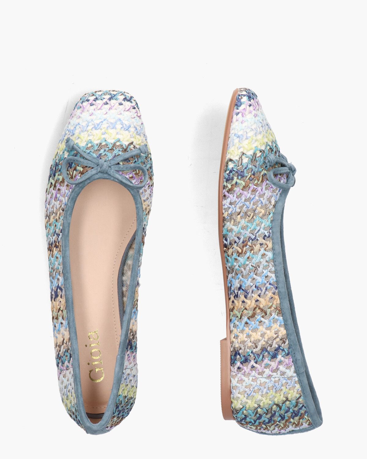 2410507 Blauw/Multicolor Damesballerina's