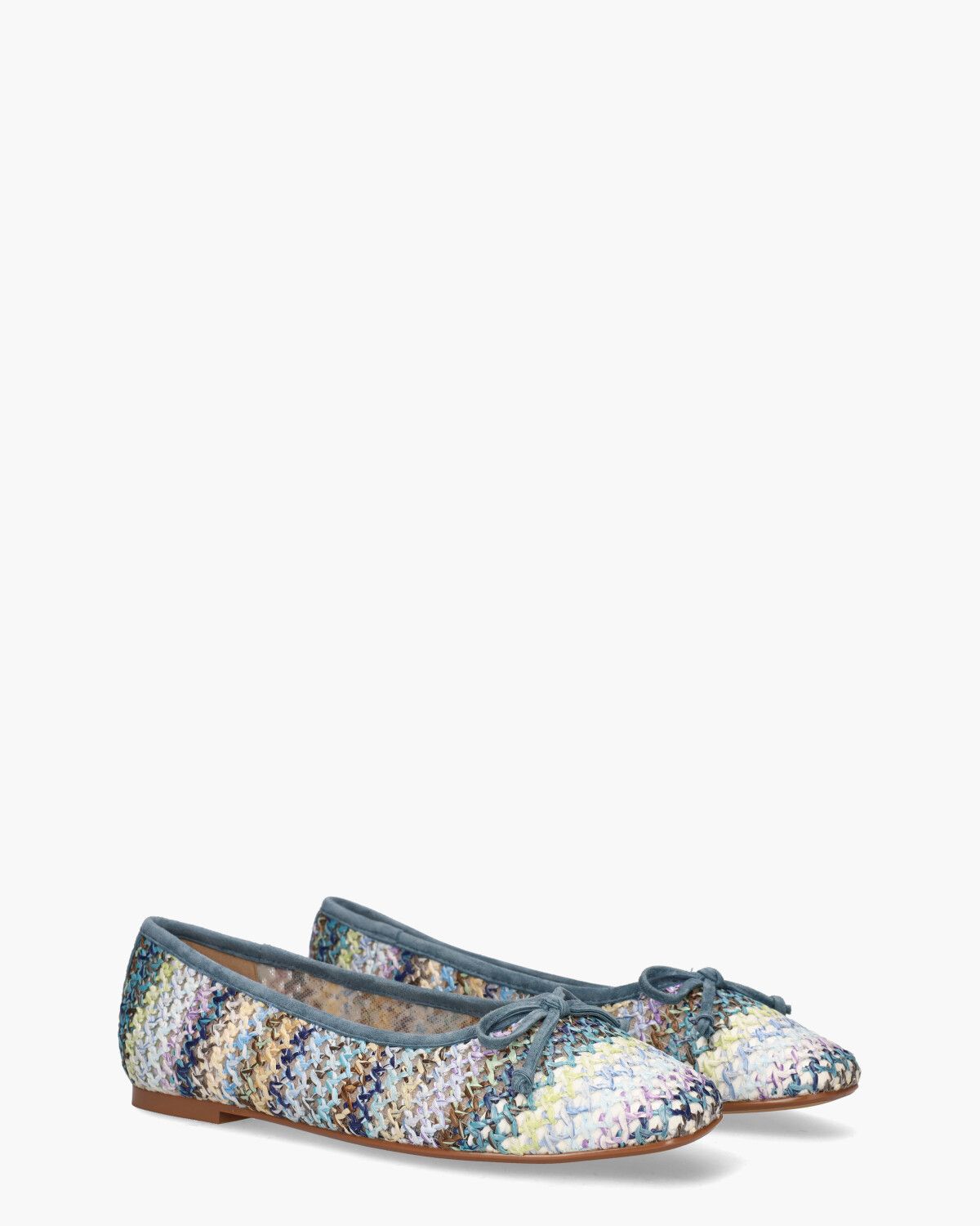 2410507 Blauw/Multicolor Damesballerina's