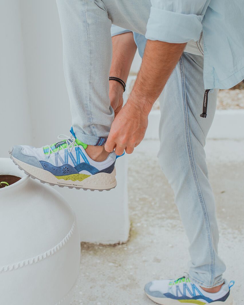 Washi Wit/Multicolor Herensneakers