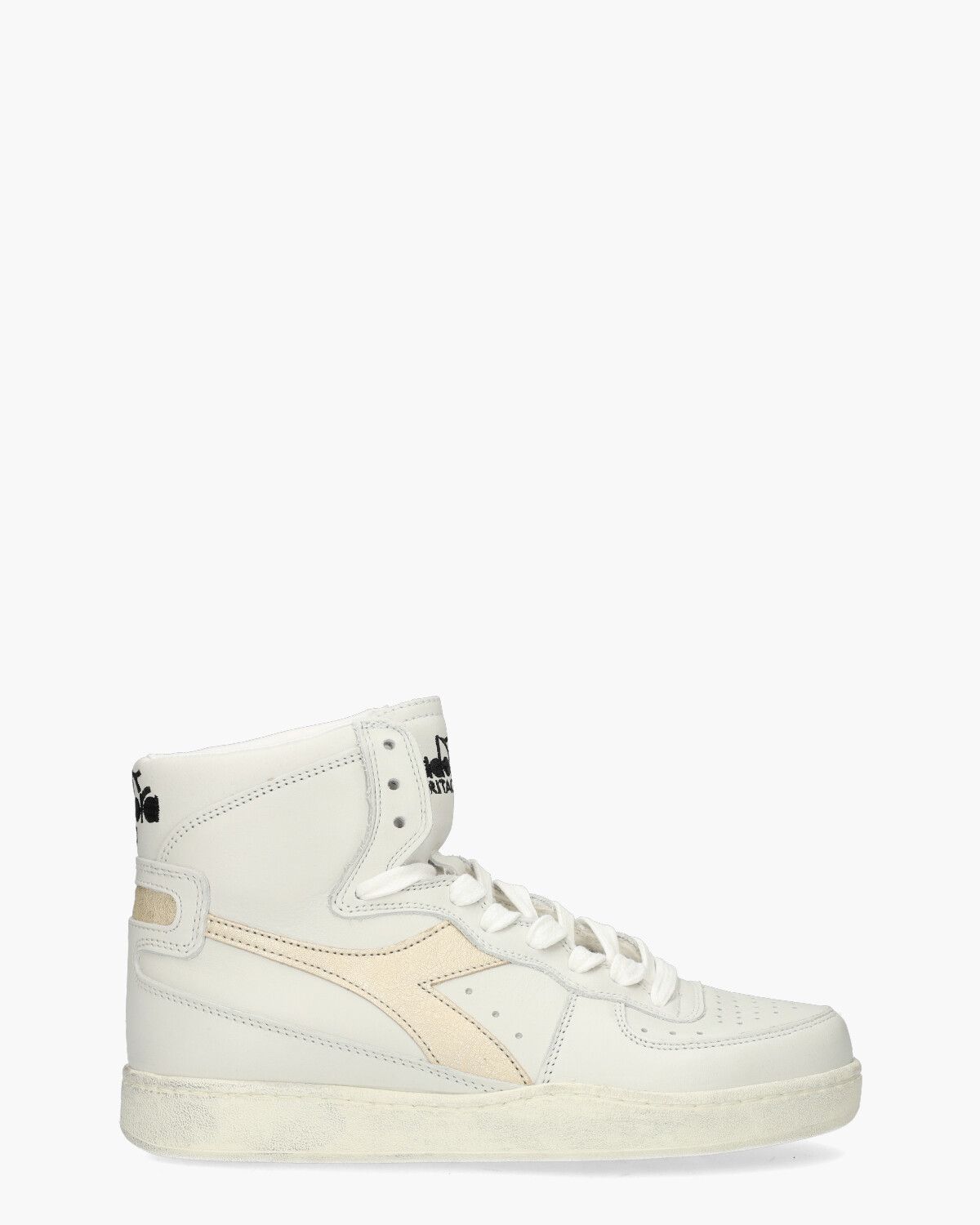 Mi Basket Used Off-White/Goud Damessneakers