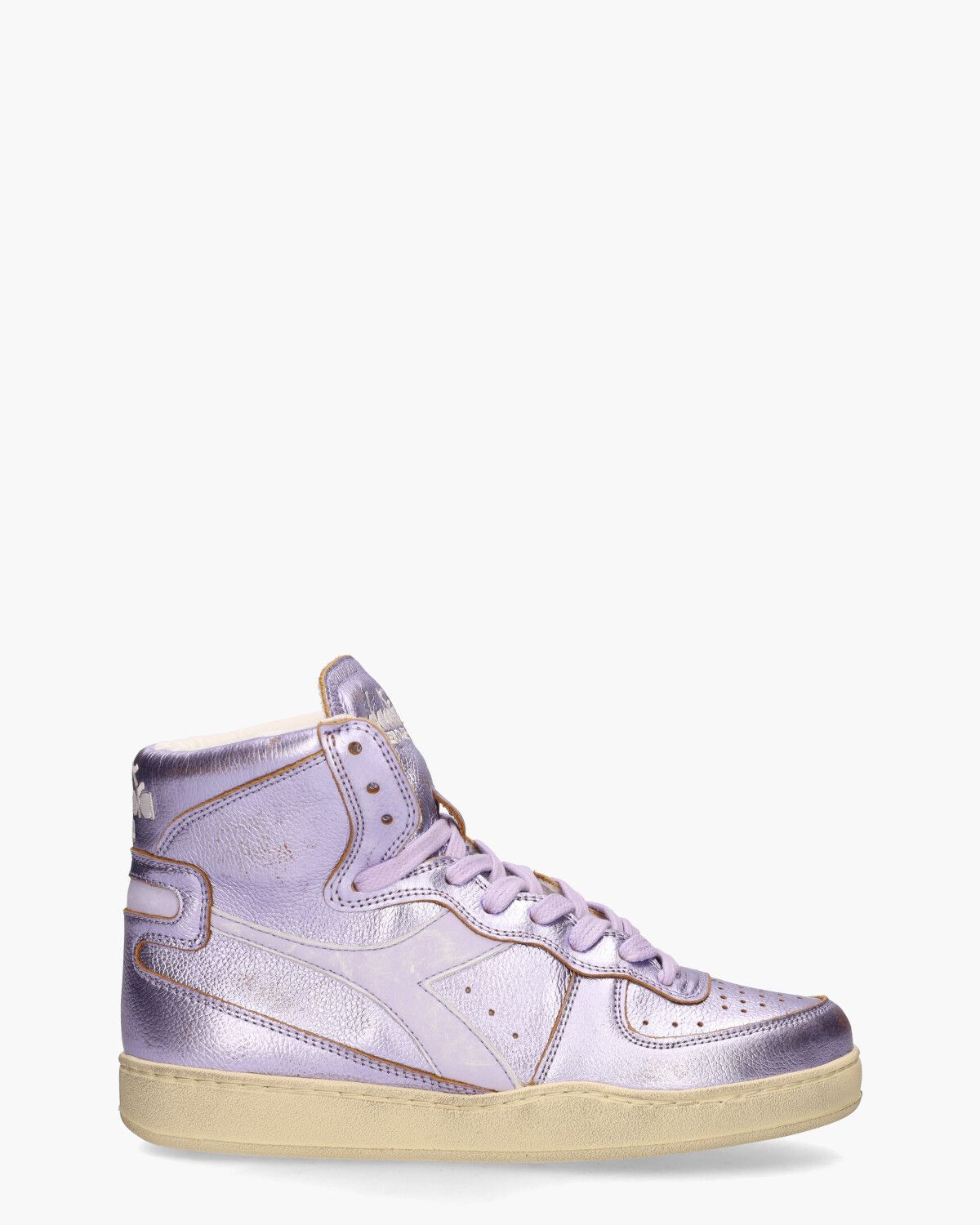 Mi Basket Metal Used Paars Damessneakers