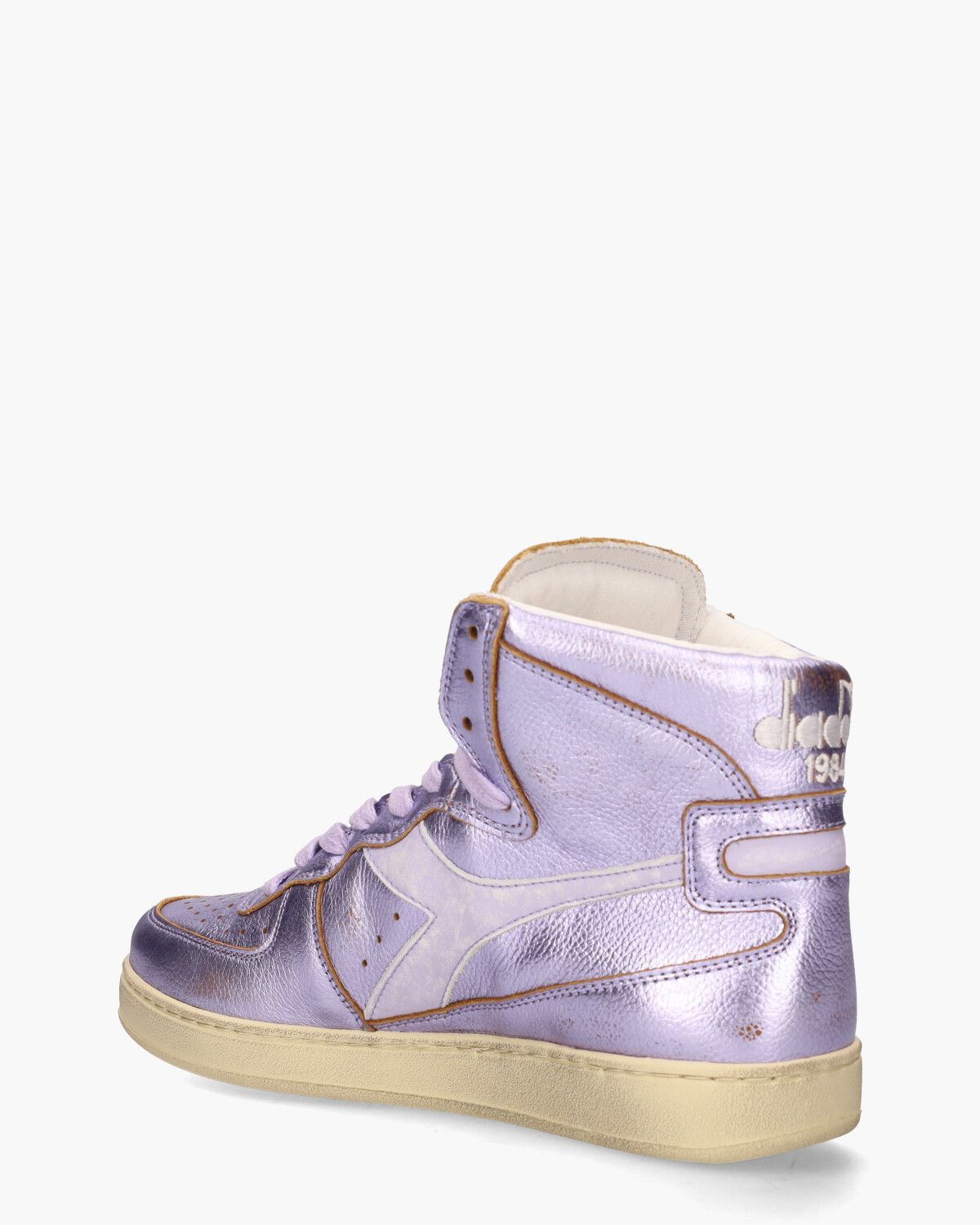 Mi Basket Metal Used Paars Damessneakers