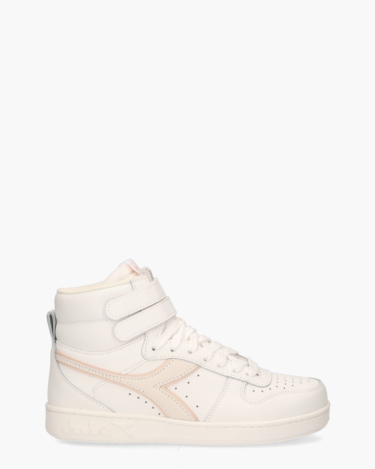 Magic Basket Mid Leather Wit Damessneakers