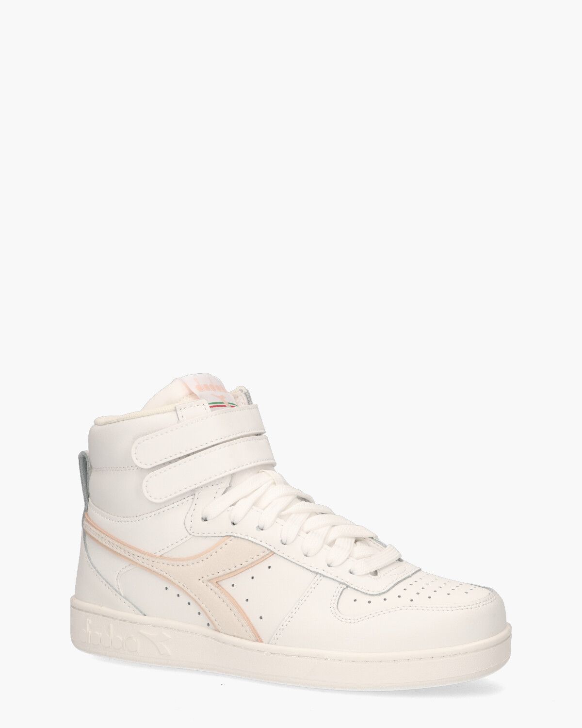 Magic Basket Mid Leather Wit Damessneakers