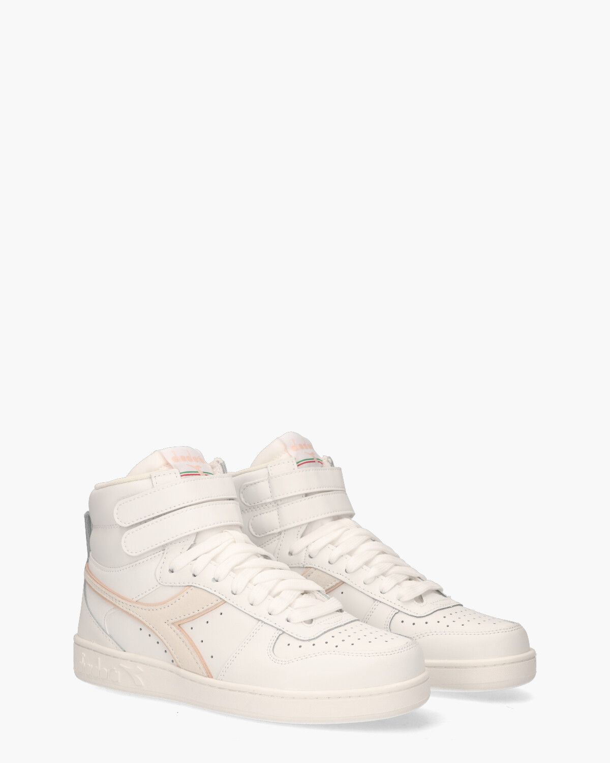 Magic Basket Mid Leather Wit Damessneakers