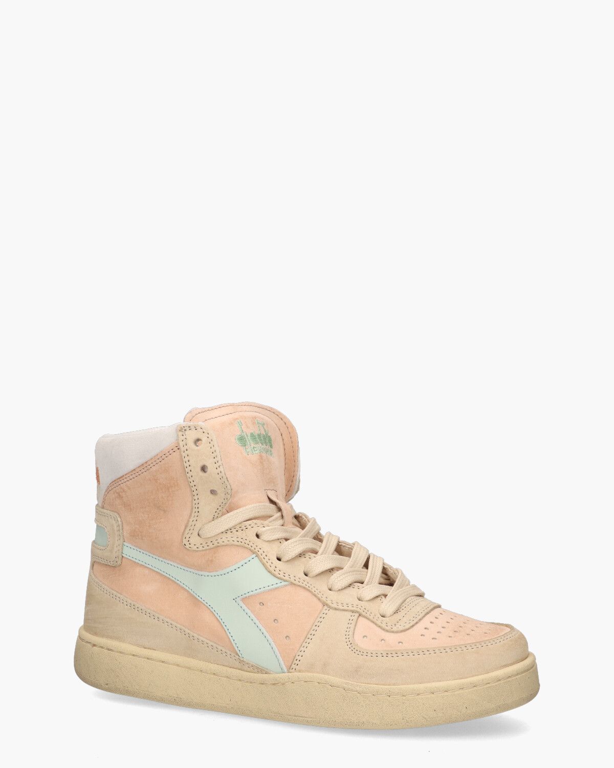 Mi Basket Pigskin Used Roze/Beige Damessneakers
