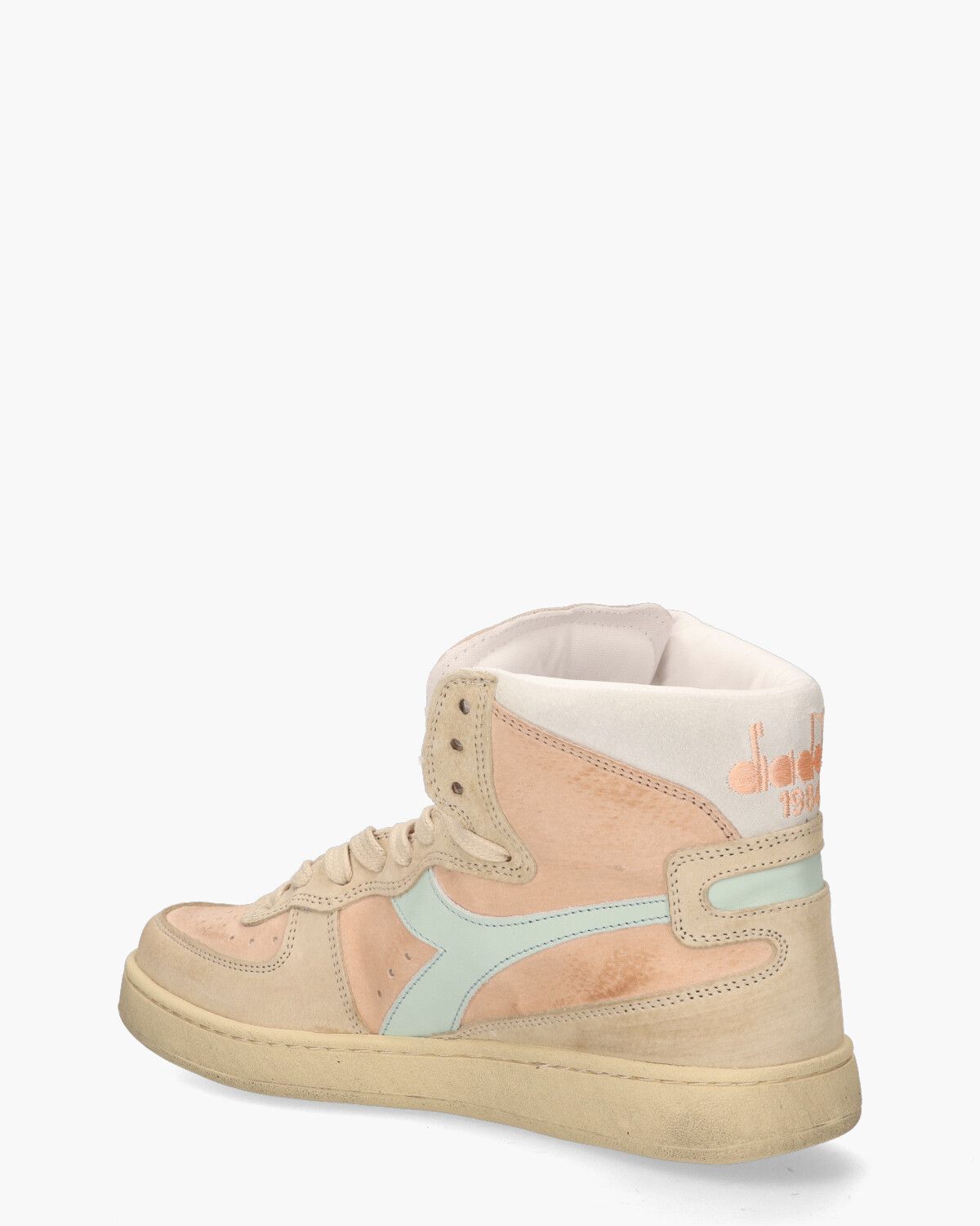 Mi Basket Pigskin Used Roze/Beige Damessneakers