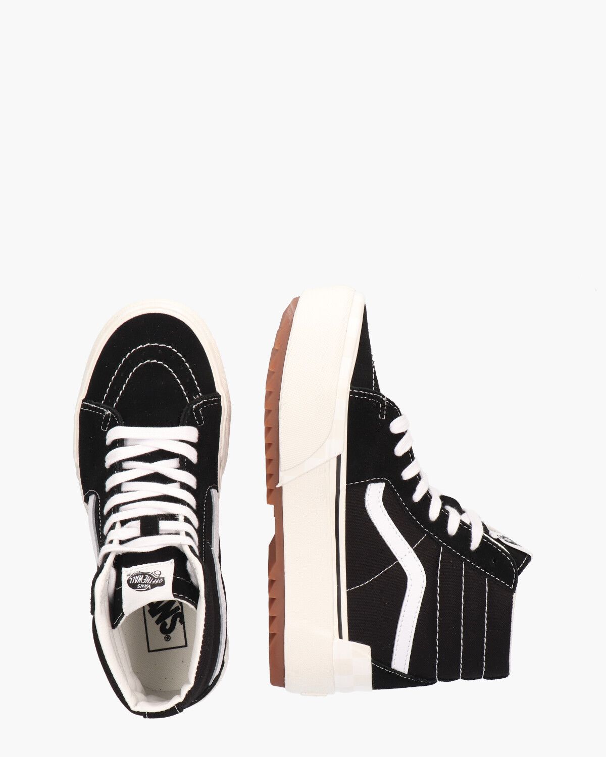 SK8-Hi Stacked Suede Zwart Damessneakers