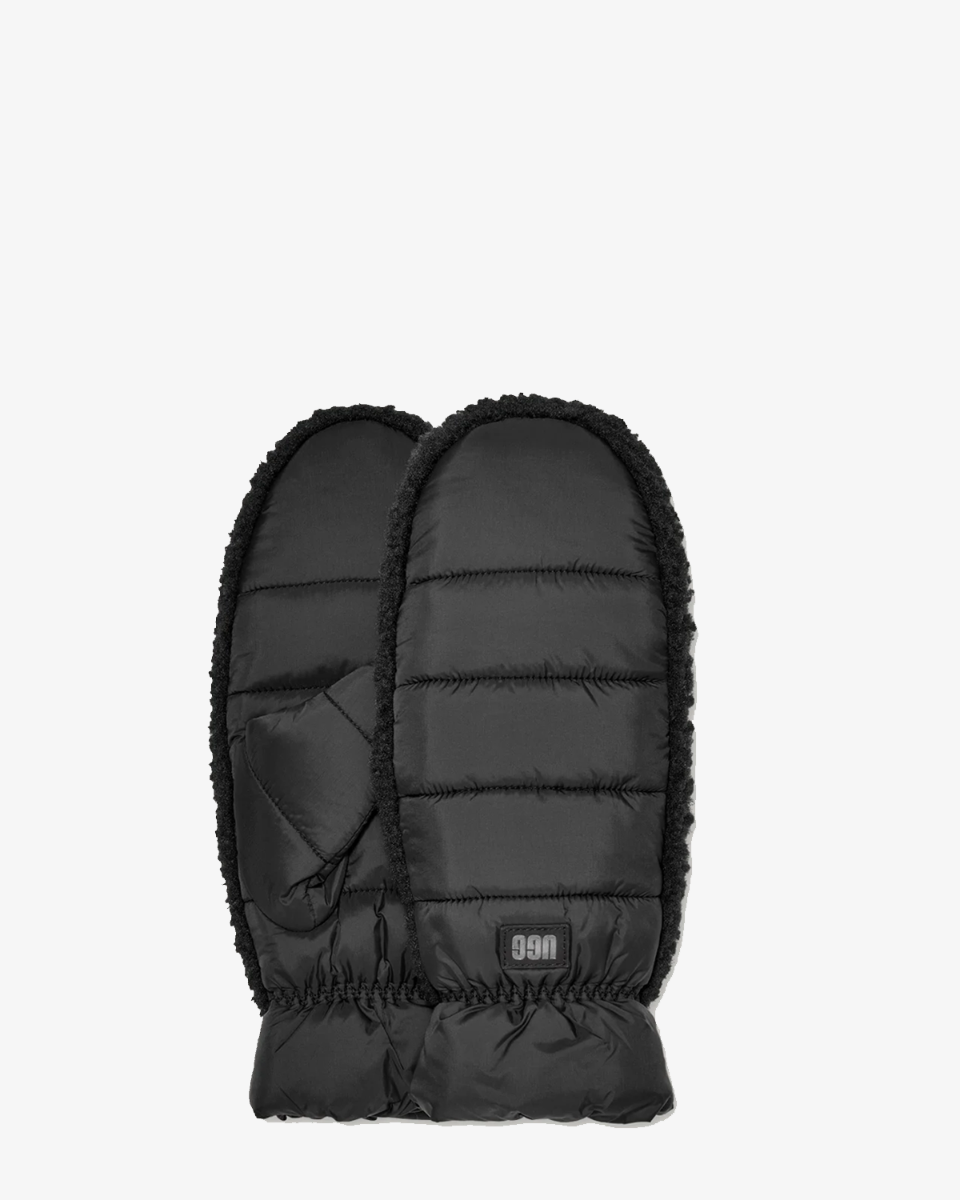 UGGfluff Mitten Black Dameshandschoenen