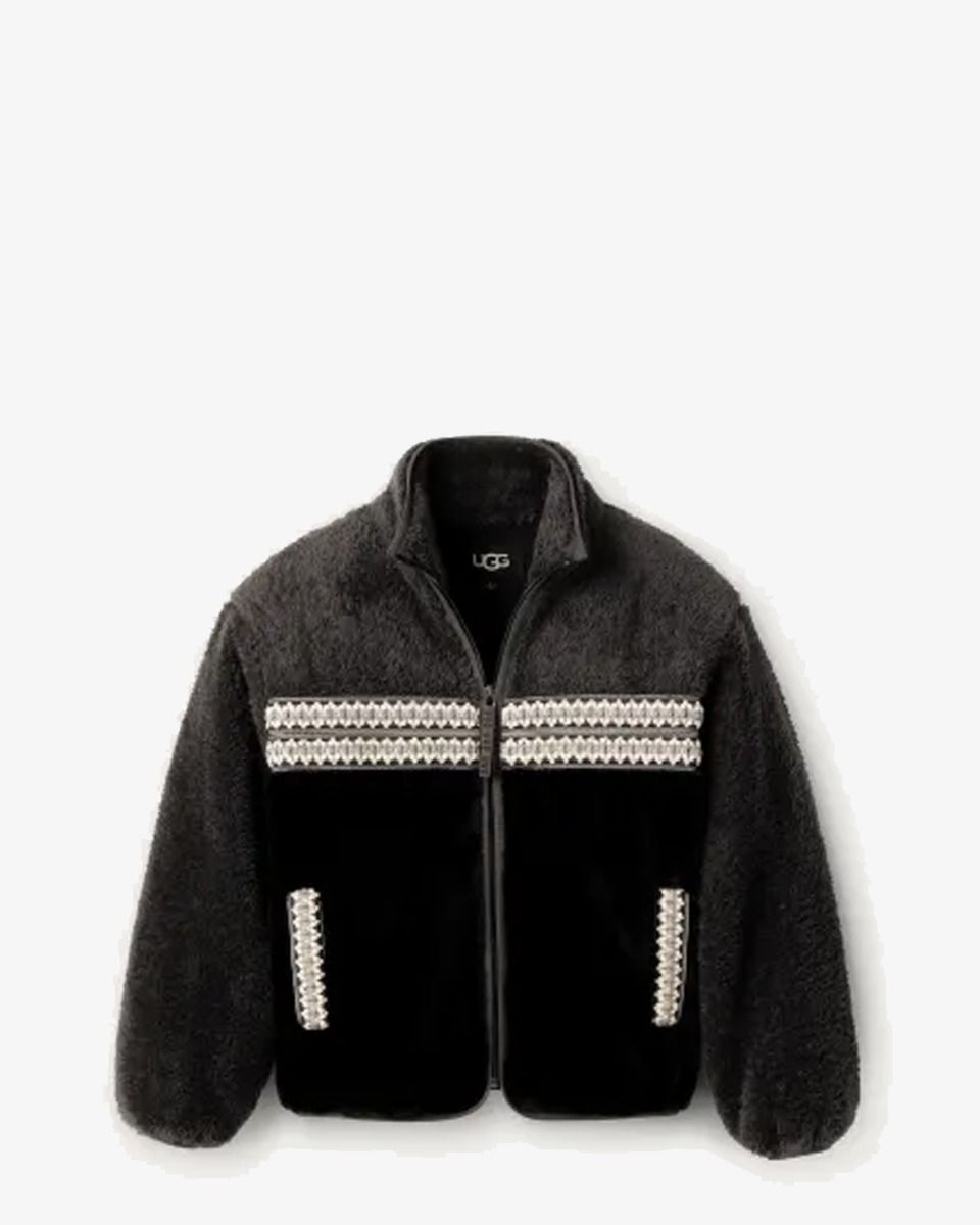 Marlene Heritage Braid Jacket Black Damesjack