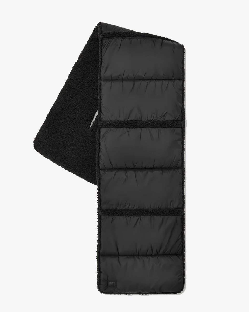 AW UGGfluff Reversible Scarf Black Sjaal