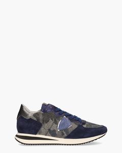 Philippe Model Tropez X Mondial Blauw/Zilver Damessneakers Van