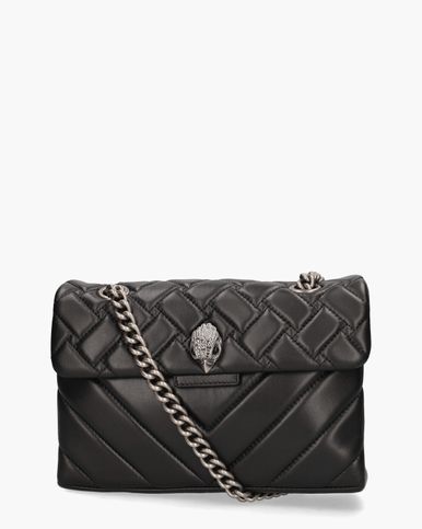 Kurt Geiger Leather Kensington Zwart/Zilver