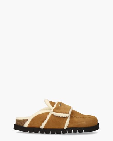 Nubikk Teddy Fur Bruin  clogs