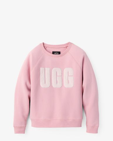 Ugg Dames Trui Roze 1123718/AHN W MADELINE FUZZY LOGO CREWNECK
