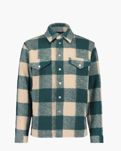 Goosecraft Overhemd Gc Ringostar Overshirt 122262001 Green Check Mannen Maat - L
