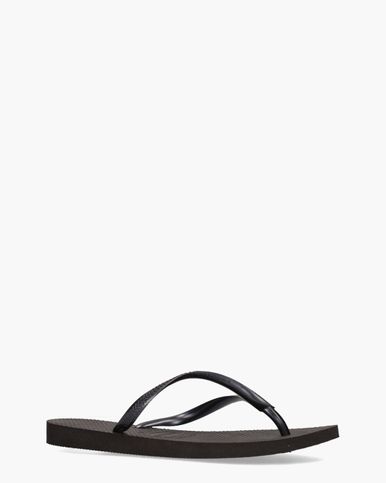 Havaianas Slim Logo Metallic Zwart Damesslippers Van Arendonk